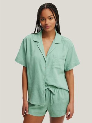 Women's Cotton On Green Body Woven Sleep Set