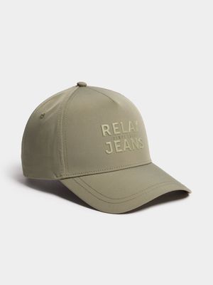 Men's Relay Jeans Mono Branding Green Peak Cap