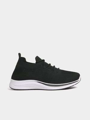 Jet Women's Black Knit Sneakers