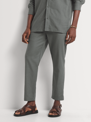 Men's Markham Linen Charcoal Pant