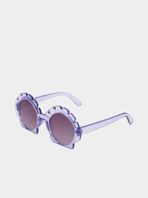 Girl's Purple Shell Sunglasses