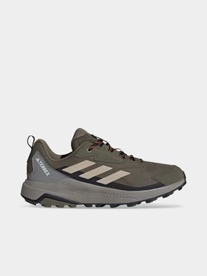 Mens adidas Anylander Olive/Black Trail Running Shoes