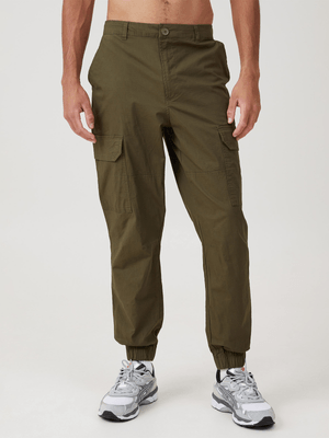 Men's Cotton On Green Ripstop Jogger