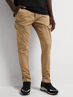 Fabiani Men's Comfort Utility Stone Pants