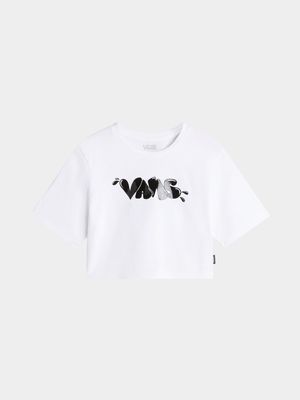 Vans Women's Busted Type White Crop Top