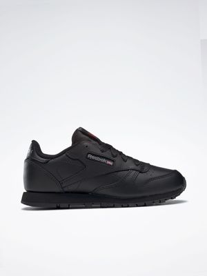 Reebok Kids Classic Leather Black Sneaker