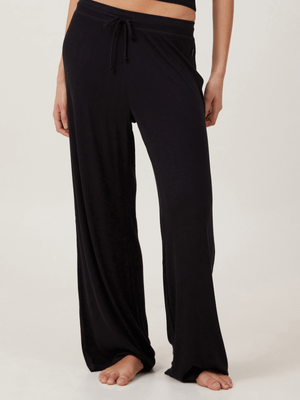 Women's Cotton On Black Sleep Recovery Wide Leg Pants