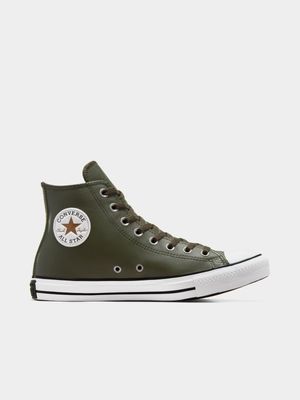 Converse Junior CTAS Leather Mid Green Sneaker