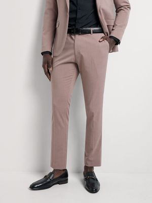 Men's Markham Skinny Linen Pink Suit Trouser