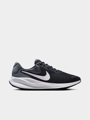 Mens Nike Revolution 7 Charcoal/White Running Shoes