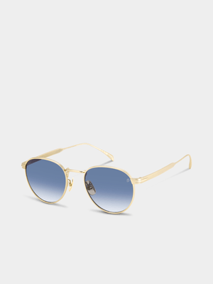 David Beckham Matte Gold 51 Sunglasses