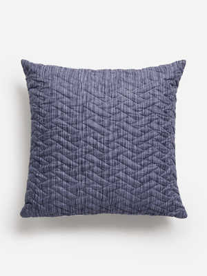 Jet Home Indigo Quilted Scatter Cushion