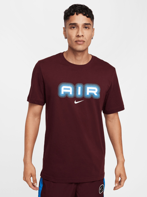 Mens Nike Sportswear Burgundy Crush Graphic Tee