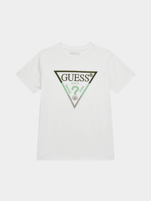 Junior Boys Guess White T-Shirt