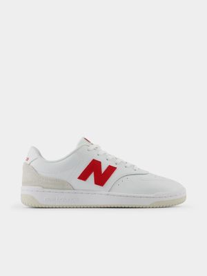 Mens New Balance BB80 V1 White/Red Sneaker