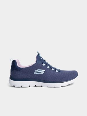 Women's Skechers Summits Navy/White Sneaker