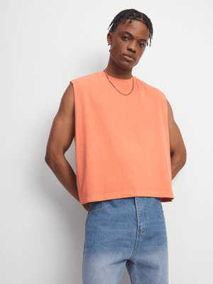 Redbat Classics Men's Coral Cropped Top