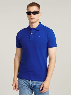 G-Star Men's Dunda Slim Racing Blue Polo