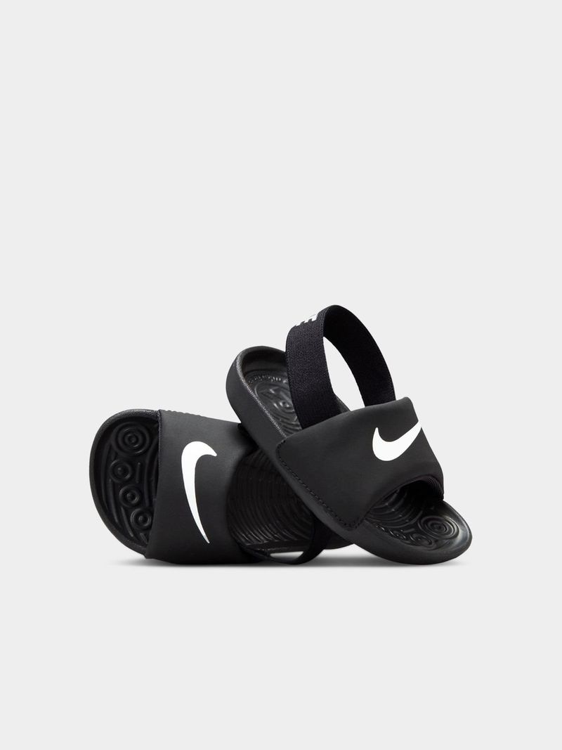 Junior Infant Nike Kawa Black/White Slides Bash