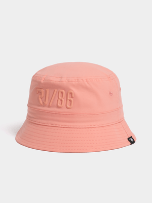 Men's Relay Jeans Plastisol Coral Bucket Hat