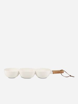 Atlantic Ceramic Divided Snack Bowl 40cm