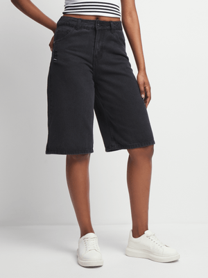 Jet Women's Black Denim Shorts