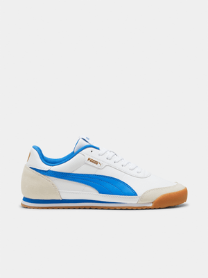 Mens Puma Turino II OG White/Blue/Gum Sneakers