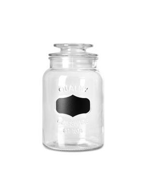 glass container w/chalk label 1200ml