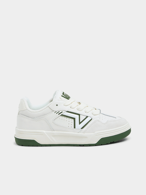 Vans Junior Upland White/Green Sneaker