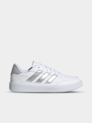 Women's Adidas Courtblock White/Silver Sneaker