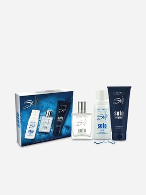 Lenthéric Solo Ice Parfum Pour Homme, Body Lotion & Deodorant Gift Set