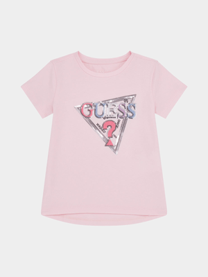 Younger Girls Guess Pink T-Shirt