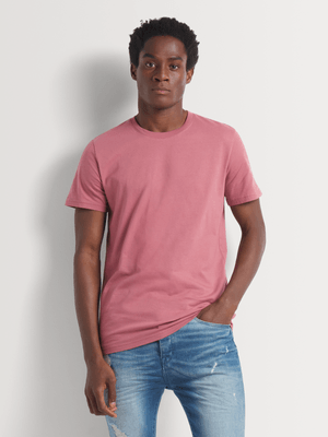 Men's Markham Crew Neck Rose Pink T-Shirt