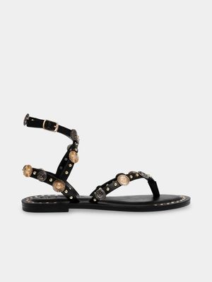 Women's Steve Madden Black Recent Sandals