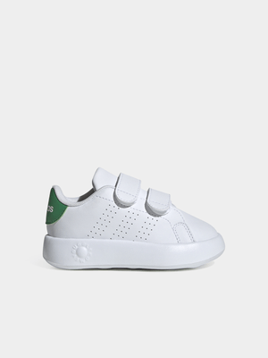 Toddlers Adidas Advantage White/Green Sneaker