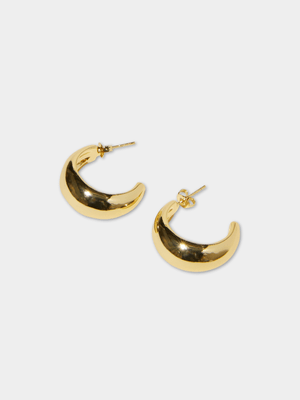 Women's Cotton On Gold Large Hoop Earring