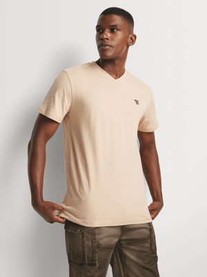 Men's Relay Jeans Basic V Neck Stone T-Shirt