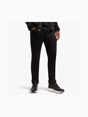 Fabiani Men's Black Smart Chinos