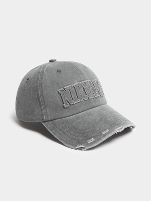 Women's Black Distressed Nirvana Peak Cap