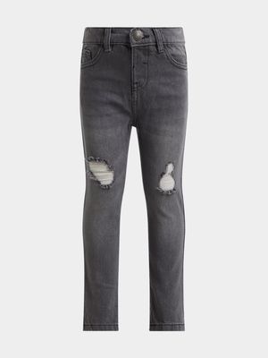 Jet Younger boys Grey Ripped Jeans