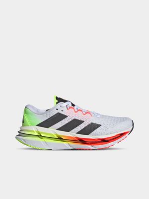 Mens adidas Adistar Byd White/Yellow/Red Running Shoes