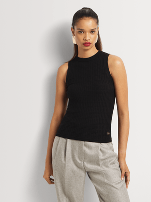 Luella Jacquard Crew Neck Vest