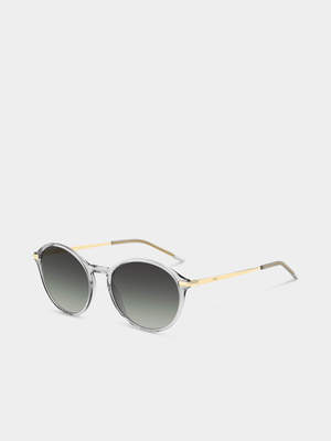 Hugo Boss Grey & Gold 53 Sunglasses