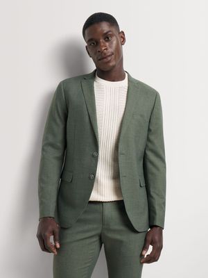 Men's Markham Skinny Linen Green Suit Jacket