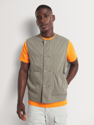 Men's Union-DNM Double Button Khaki Gilet