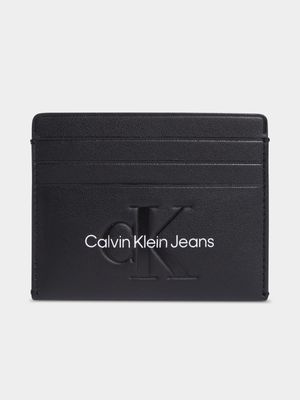 Women's Calvin Klein Black Sculpted Cardcase 6Cc Mono