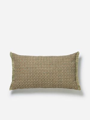 Stepped Texture Scatter Cushion Olive 40x70cm