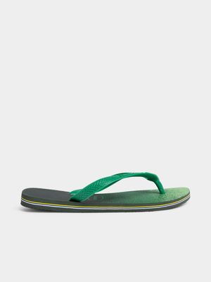 HA Mens Havianas Brasil  Fresh  Green Flip Flop