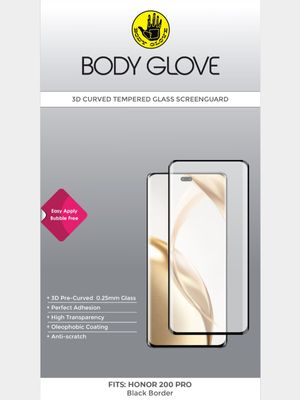 Body Glove 3D Tempered Glass Screen Protector – Honor 200 Pro