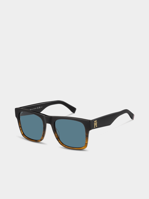 Tommy Hilfiger Black Horn 53 Sunglasses